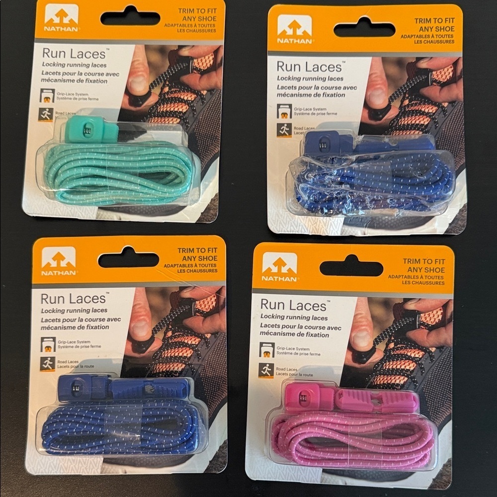 Natan Teal Run Shoe Laces 4 sets
